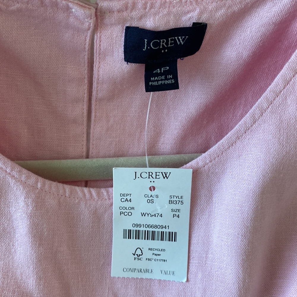 💘NWT JCrew, Ruffle Hem A Line Dress💗 - Picture 3 of 7